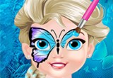 Baby Elsa Butterfly Face Art games
